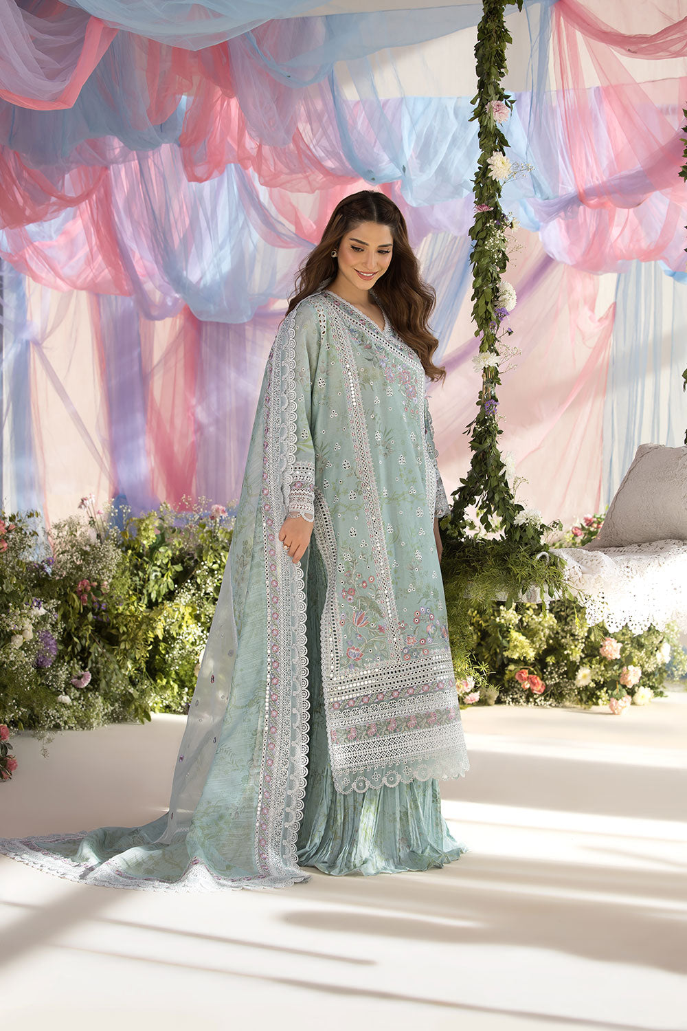 Sobia Nazir | Luxury Lawn 25 | 13A by Sobia Nazir - Designer Dress - Type: Ladies Clothes - Available at Libayah - 100% Original