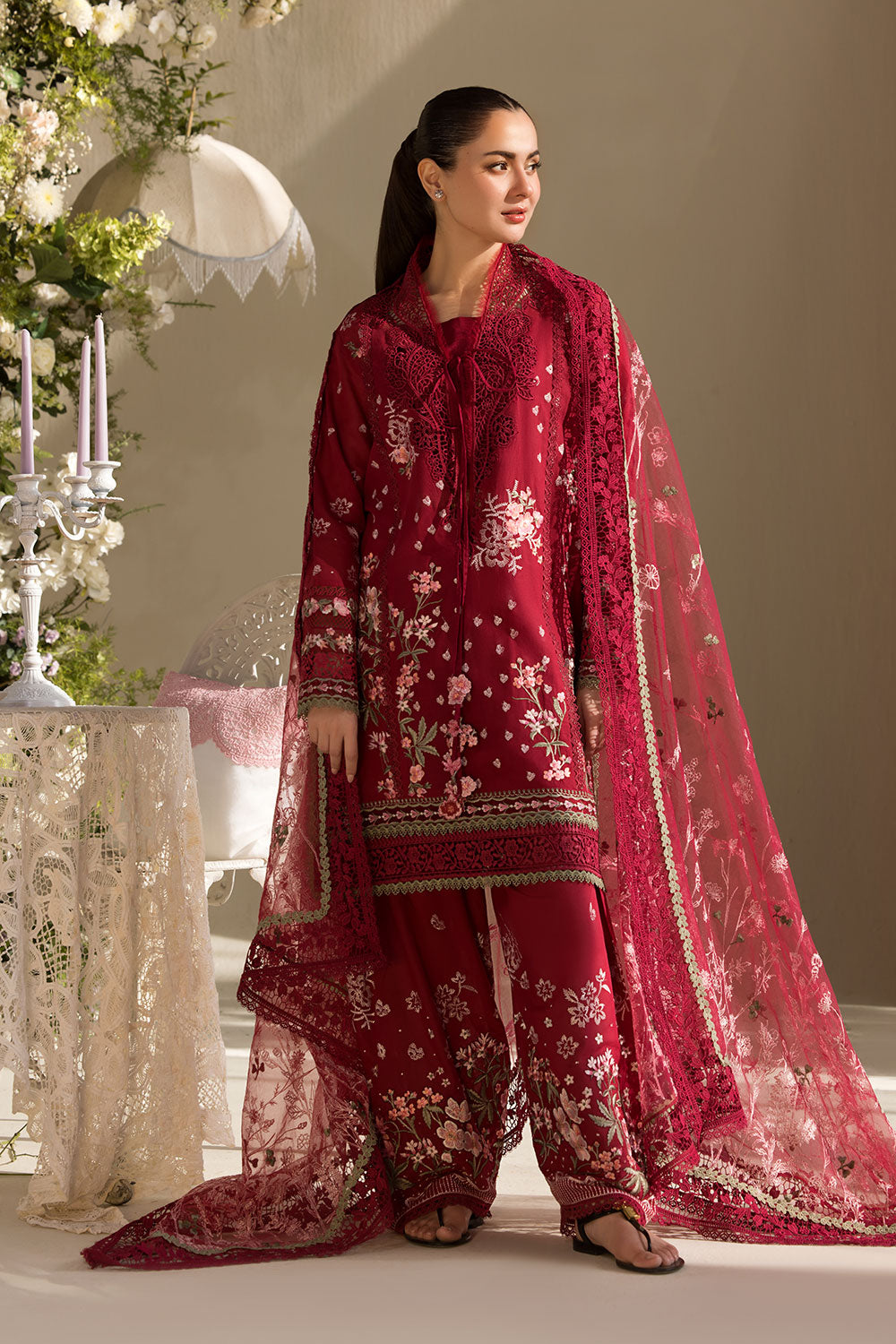 Sobia Nazir | Luxury Lawn 25 | 14A by Sobia Nazir - Designer Dress - Type: Ladies Clothes - Available at Libayah - 100% Original