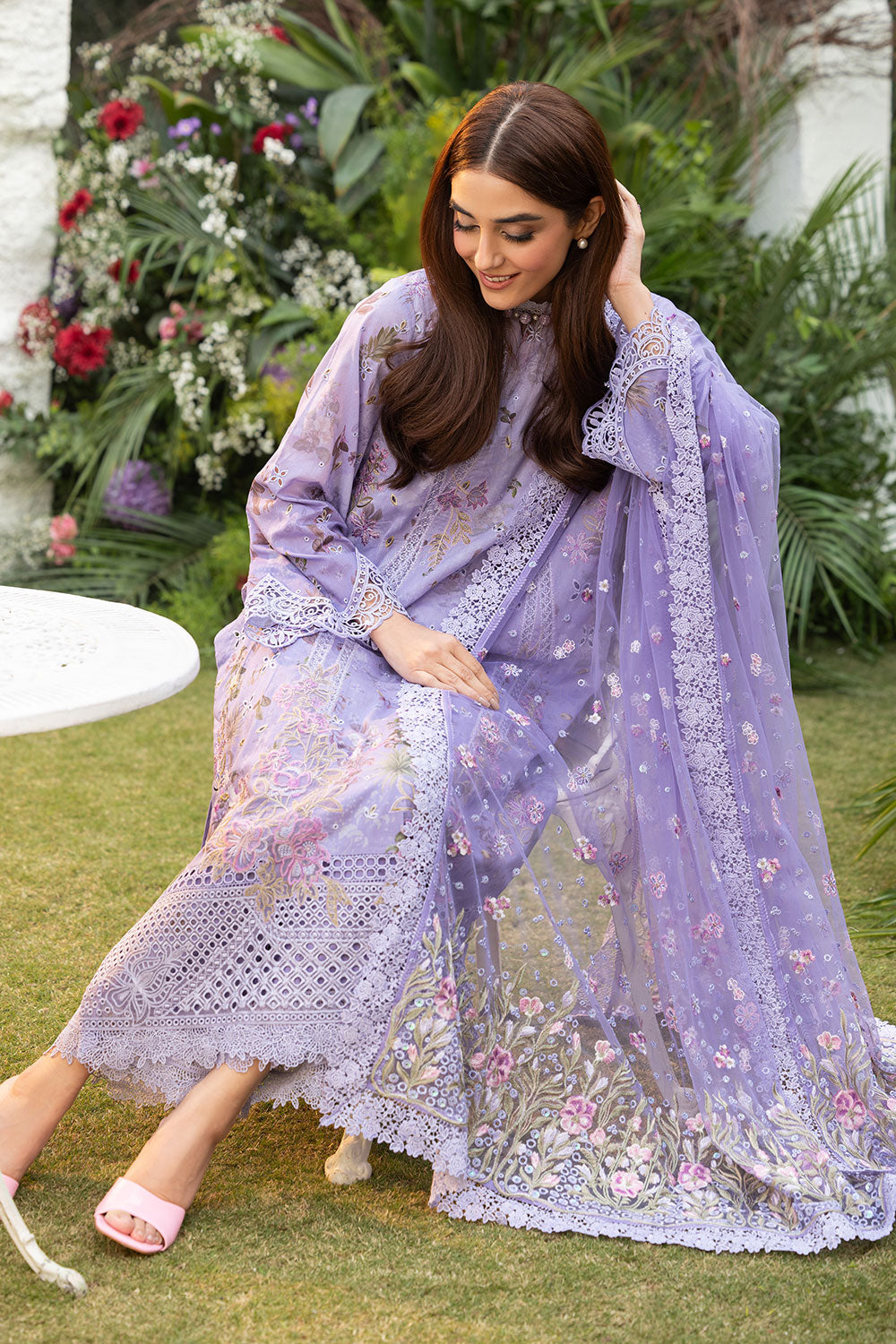 Sobia Nazir | Luxury Lawn 25 | 15A by Sobia Nazir - Designer Dress - Type: Ladies Clothes - Available at Libayah - 100% Original