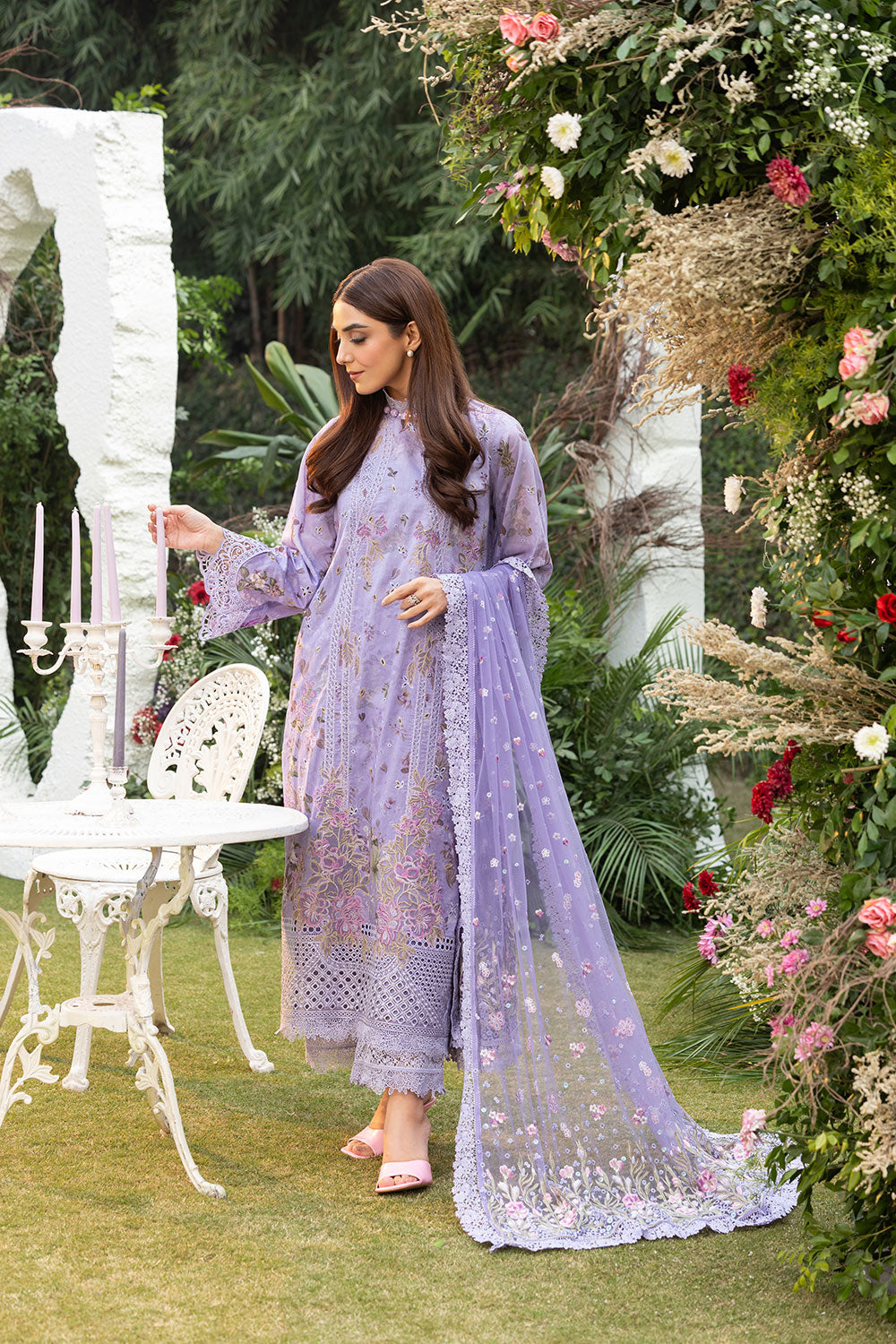 Sobia Nazir | Luxury Lawn 25 | 15A by Sobia Nazir - Designer Dress - Type: Ladies Clothes - Available at Libayah - 100% Original