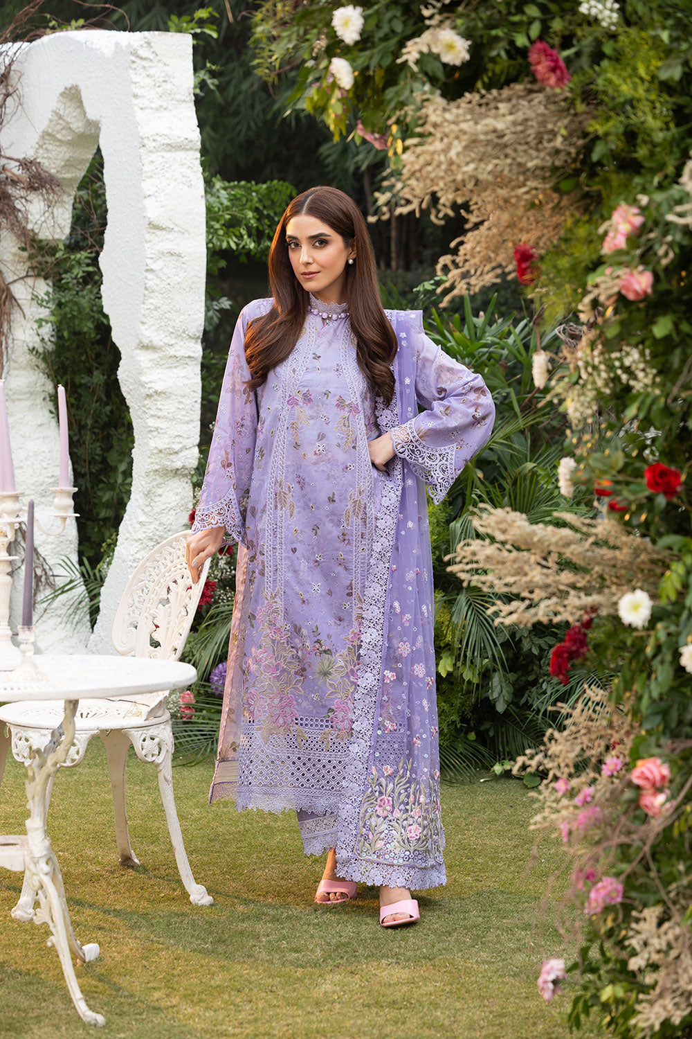 Sobia Nazir | Luxury Lawn 25 | 15A by Sobia Nazir - Designer Dress - Type: Ladies Clothes - Available at Libayah - 100% Original