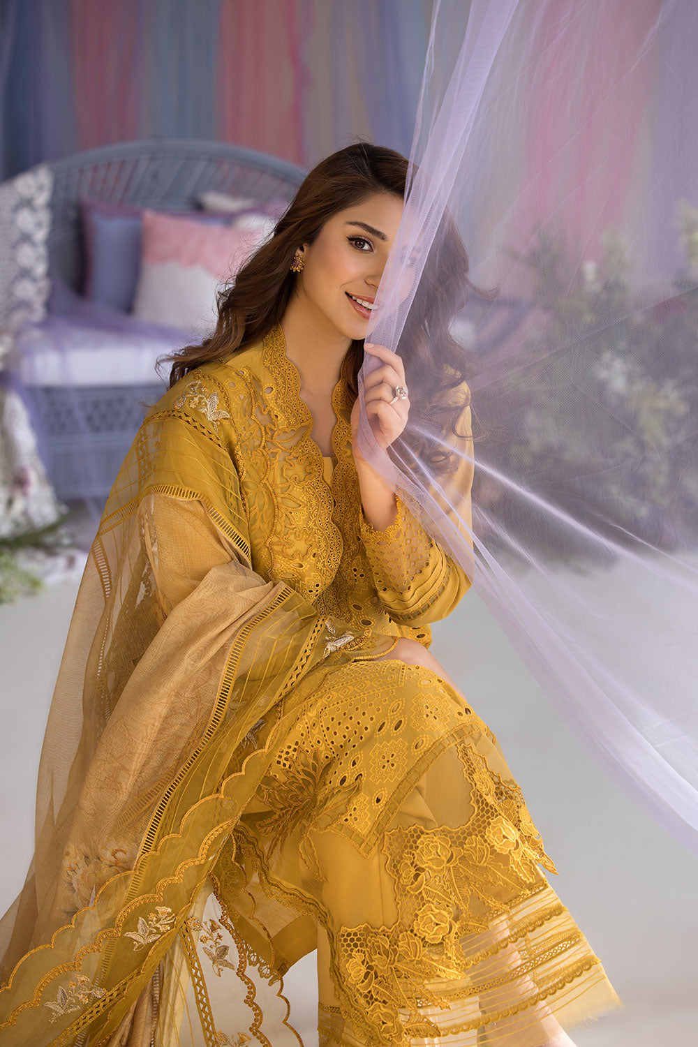 Sobia Nazir | Luxury Lawn 25 | 1A by Sobia Nazir - Designer Dress - Type: Ladies Clothes - Available at Libayah - 100% Original