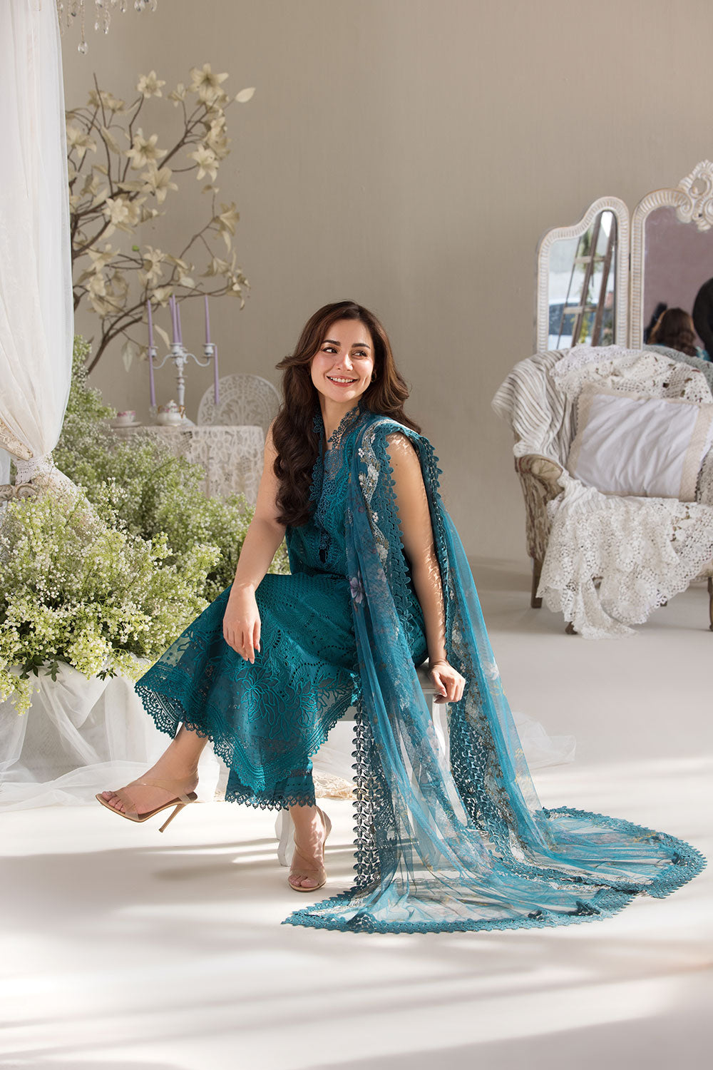 Sobia Nazir | Luxury Lawn 25 | 2A by Sobia Nazir - Designer Dress - Type: Ladies Clothes - Available at Libayah - 100% Original