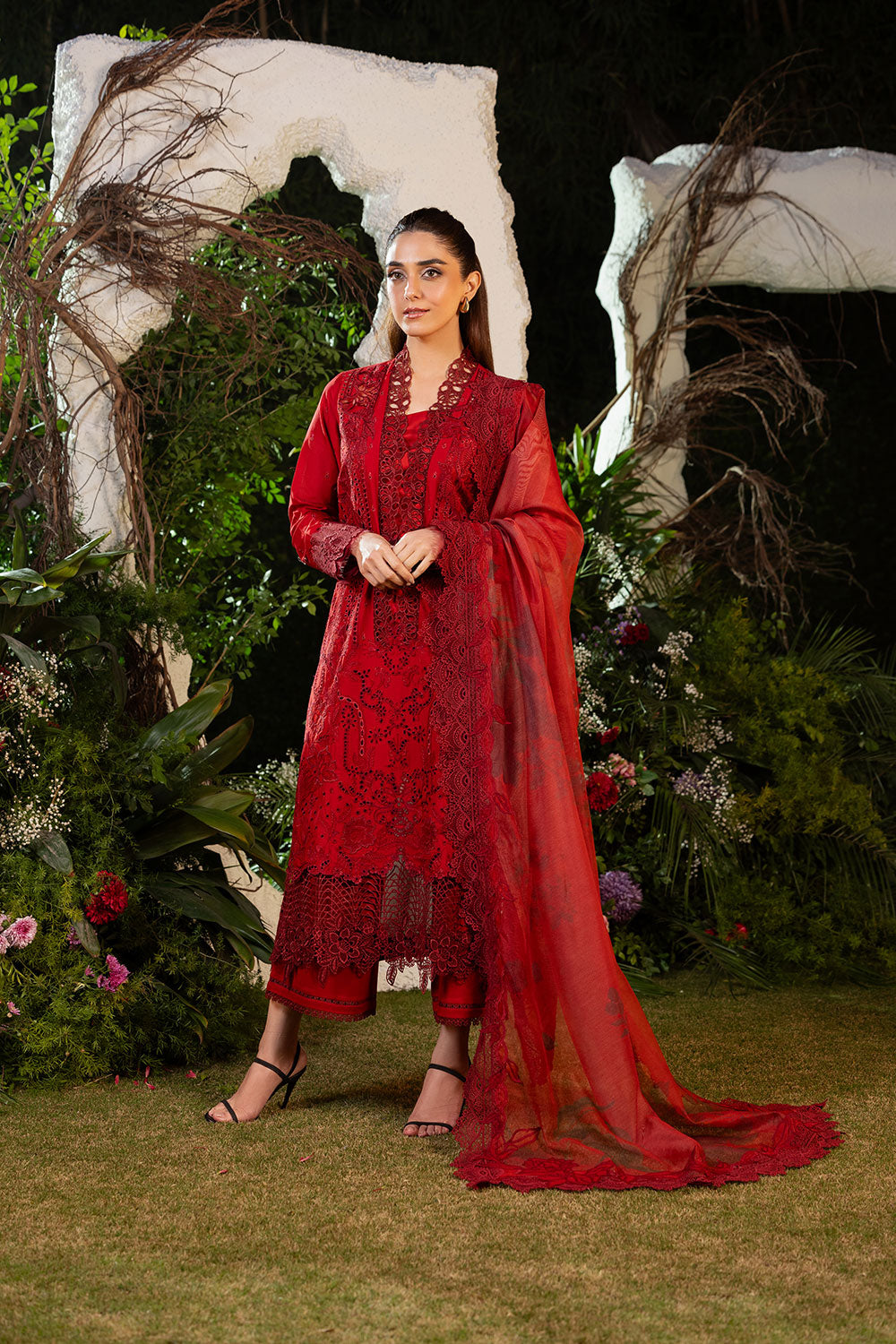 Sobia Nazir | Luxury Lawn 25 | 3A by Sobia Nazir - Designer Dress - Type: Ladies Clothes - Available at Libayah - 100% Original