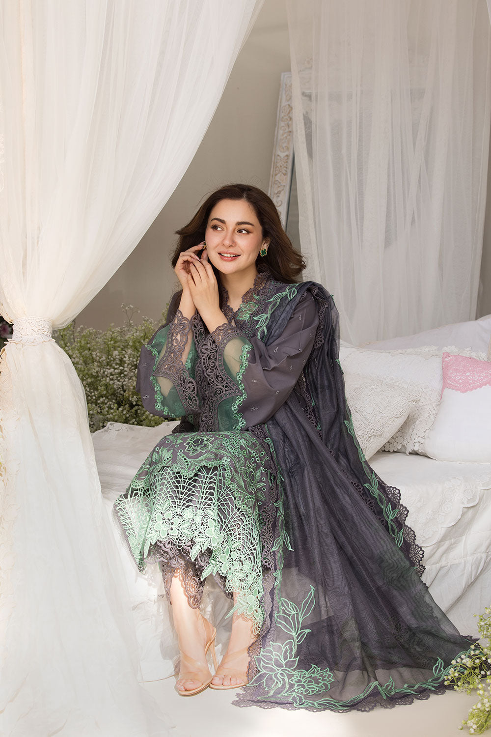 Sobia Nazir | Luxury Lawn 25 | 3B by Sobia Nazir - Designer Dress - Type: Ladies Clothes - Available at Libayah - 100% Original