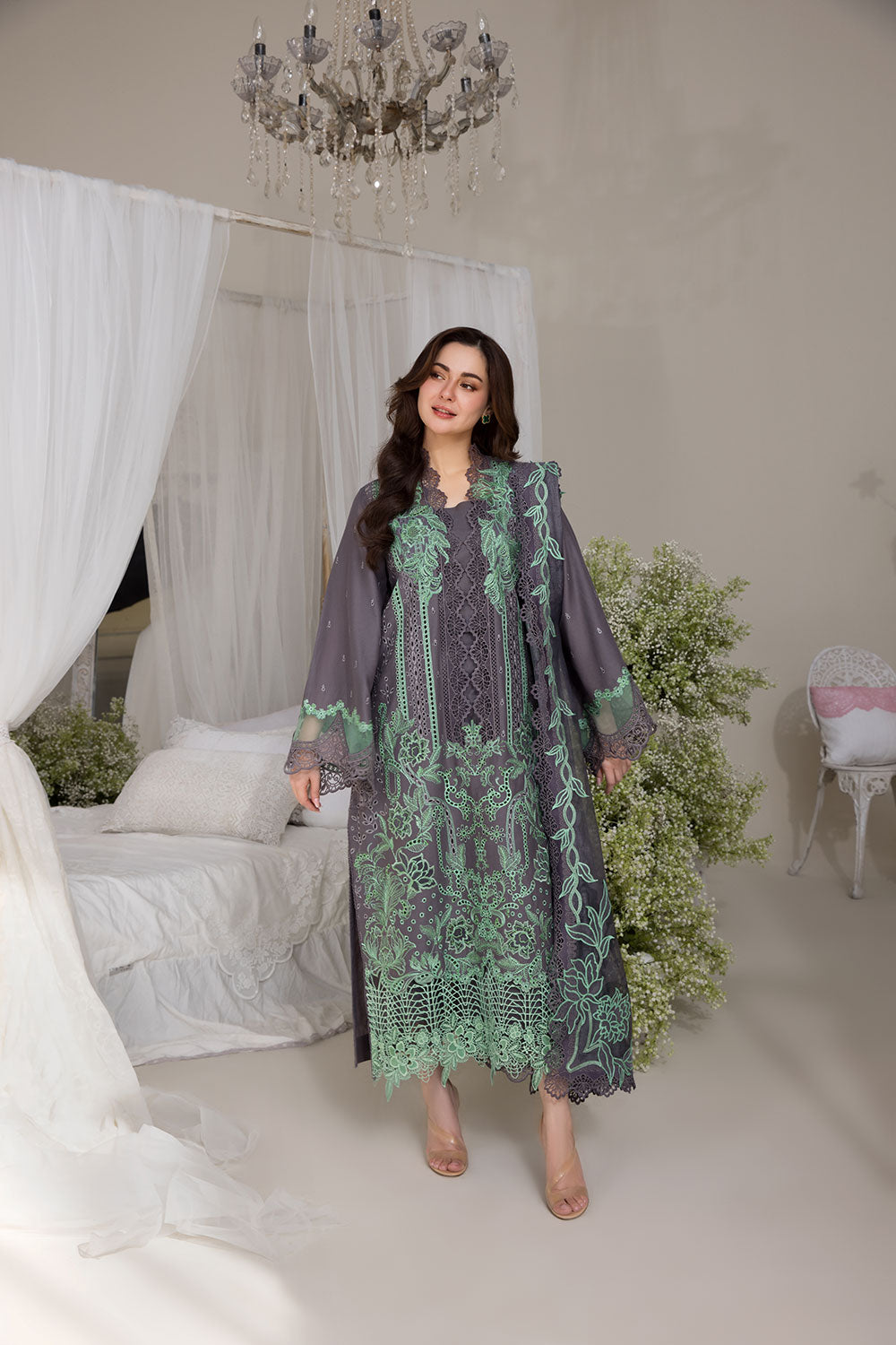 Sobia Nazir | Luxury Lawn 25 | 3B by Sobia Nazir - Designer Dress - Type: Ladies Clothes - Available at Libayah - 100% Original