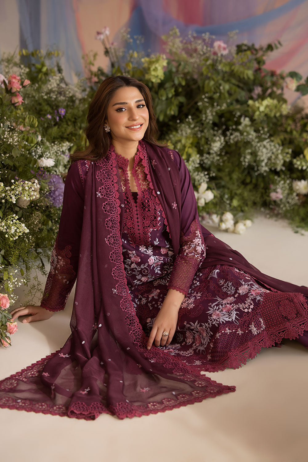 Sobia Nazir | Luxury Lawn 25 | 6A by Sobia Nazir - Designer Dress - Type: Ladies Clothes - Available at Libayah - 100% Original