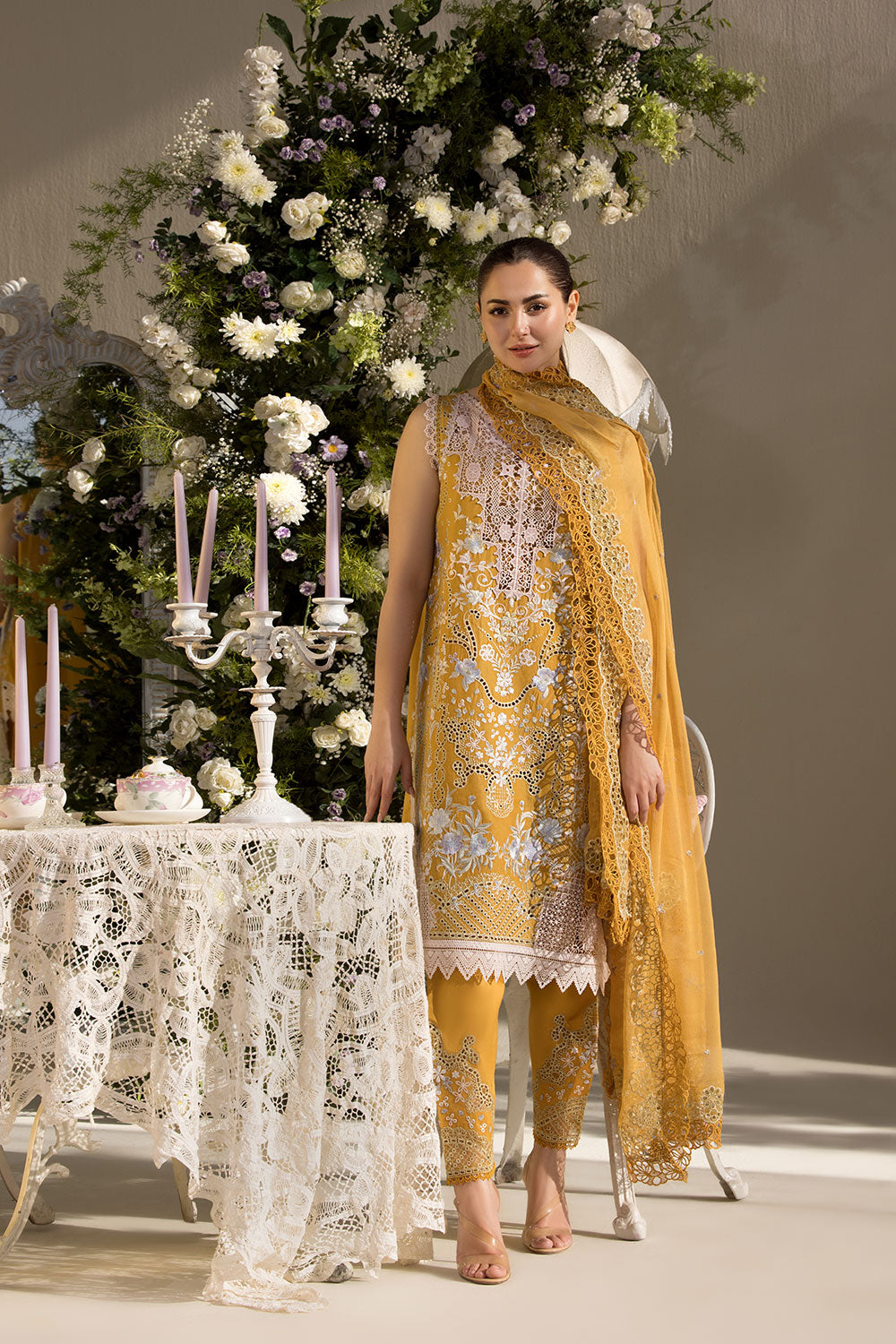 Sobia Nazir | Luxury Lawn 25 | 6B by Sobia Nazir - Designer Dress - Type: Ladies Clothes - Available at Libayah - 100% Original