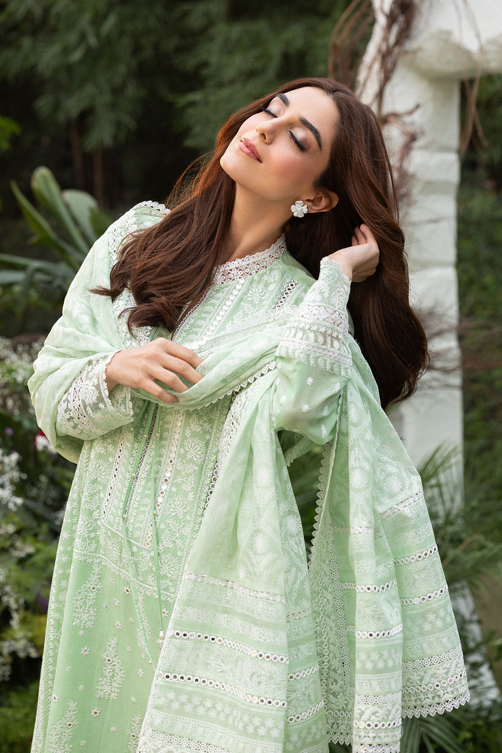 Sobia Nazir | Luxury Lawn 25 | 7B by Sobia Nazir - Designer Dress - Type: Ladies Clothes - Available at Libayah - 100% Original