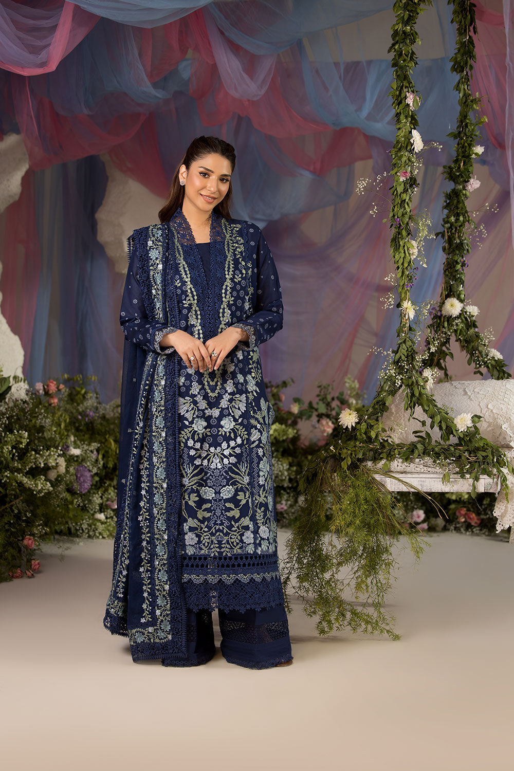 Sobia Nazir | Luxury Lawn 25 | 8A by Sobia Nazir - Designer Dress - Type: Ladies Clothes - Available at Libayah - 100% Original