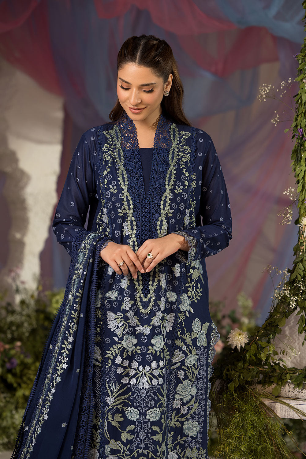 Sobia Nazir | Luxury Lawn 25 | 8A by Sobia Nazir - Designer Dress - Type: Ladies Clothes - Available at Libayah - 100% Original