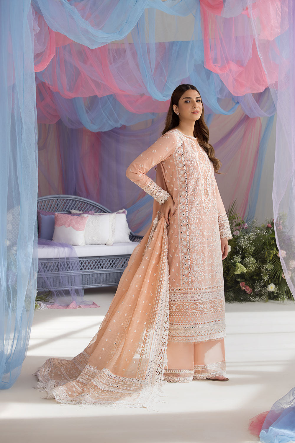 Sobia Nazir | Luxury Lawn 25 | 9B by Sobia Nazir - Designer Dress - Type: Ladies Clothes - Available at Libayah - 100% Original