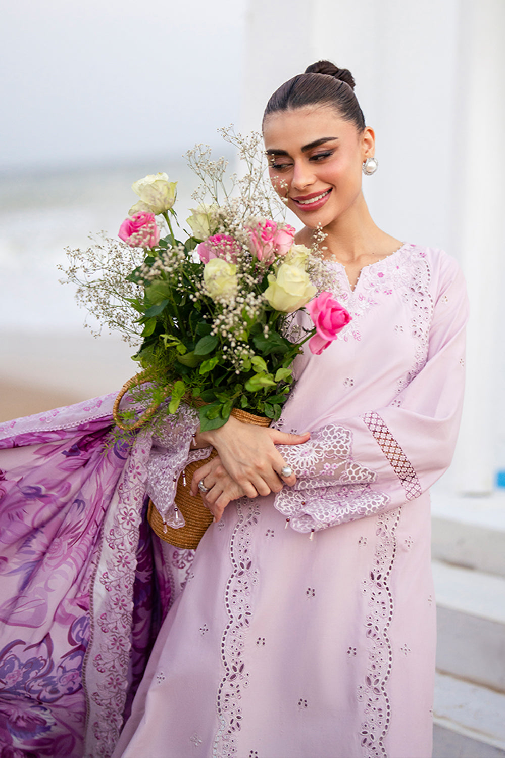 Azure | Luxury Lawn 26 | Lilac Majesty by Azure - Designer Dress  - Type : Ladies Clothes - Available at Libayah - 100% Original 