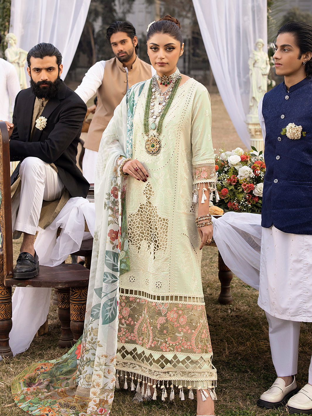 Mahnur | Mahrukh Luxury Lawn 24 | LILLY by Mahnur - Designer Dress - Type: Ladies Clothes - Available at Libayah - 100% Original