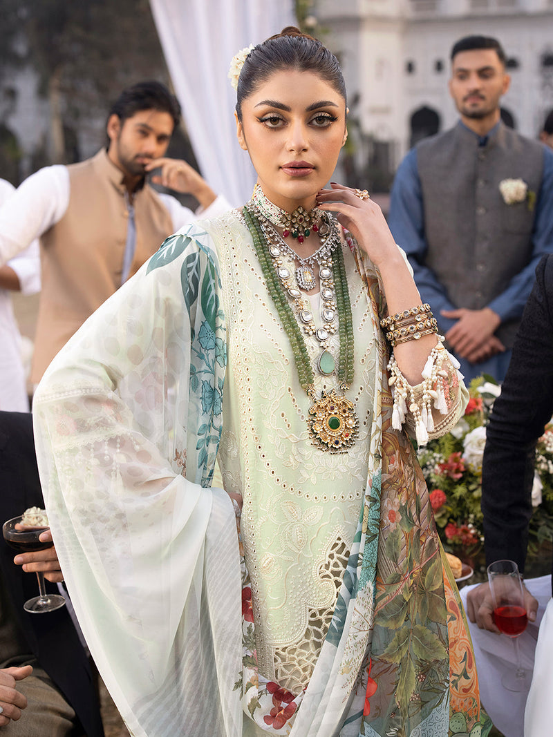 Mahnur | Mahrukh Luxury Lawn 24 | LILLY by Mahnur - Designer Dress - Type: Ladies Clothes - Available at Libayah - 100% Original