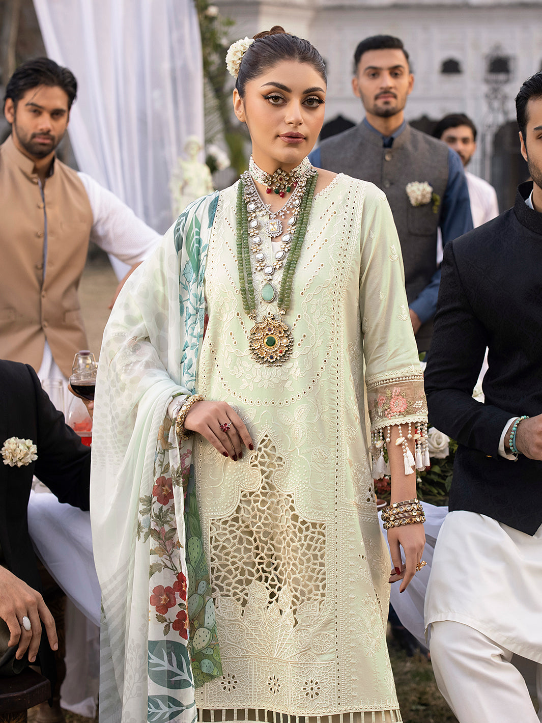 Mahnur | Mahrukh Luxury Lawn 24 | LILLY by Mahnur - Designer Dress - Type: Ladies Clothes - Available at Libayah - 100% Original