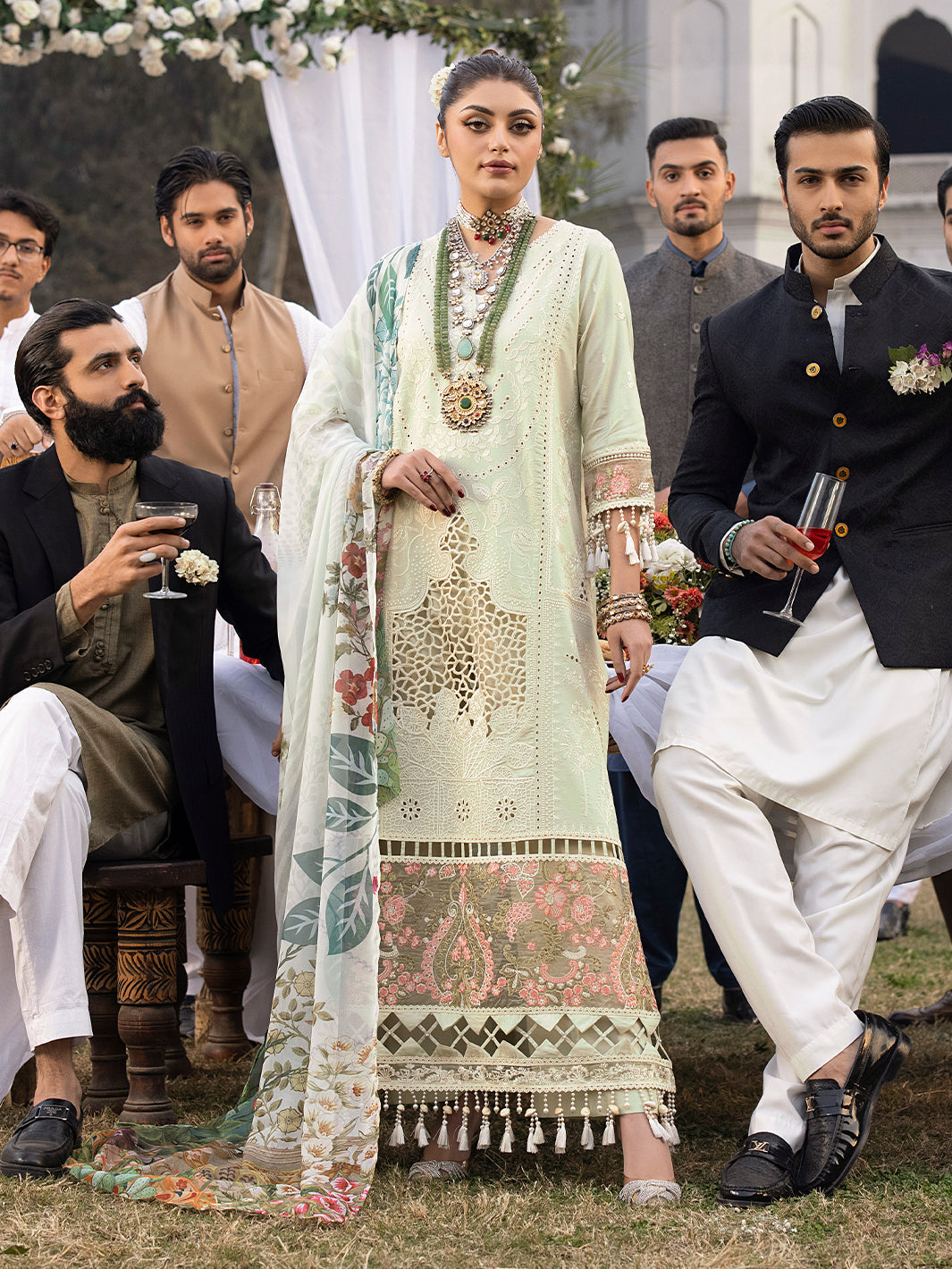 Mahnur | Mahrukh Luxury Lawn 24 | LILLY by Mahnur - Designer Dress - Type: Ladies Clothes - Available at Libayah - 100% Original