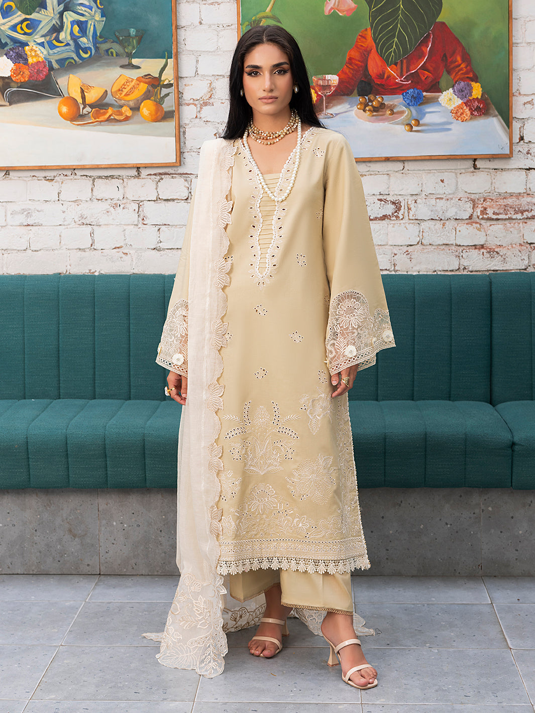 Izel | Meadow Muse Embroidered Lawn 25 | LIORA by Izel - Designer Dress - Type: Ladies Clothes - Available at Libayah - 100% Original