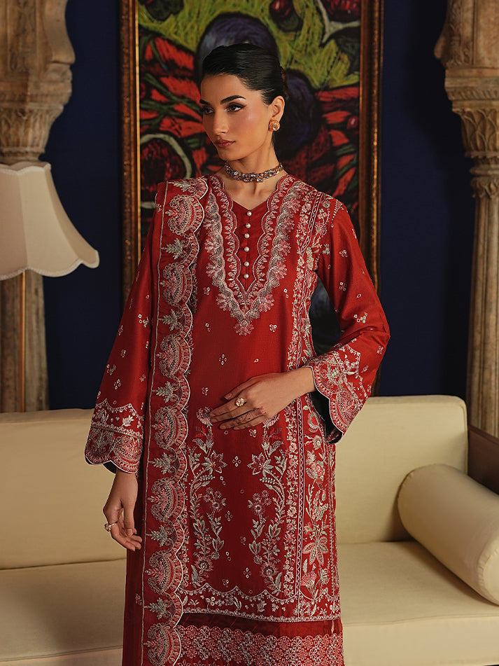 Gulaal | Maisone Luxury Lawn | Zafielle - Designer Dress - Type : Ladies Clothes - Available at Libayah - 100% Original