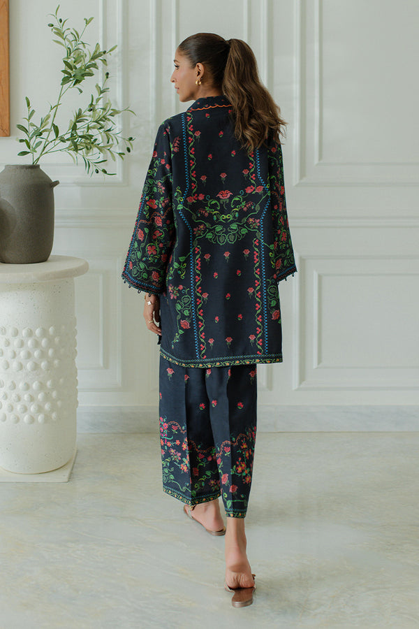 Mina Hassan | Signature Prints | Florals at Dusk by Mina Hassan - Designer Dress  - Type : Ladies Clothes - Available at Libayah - 100% Original 