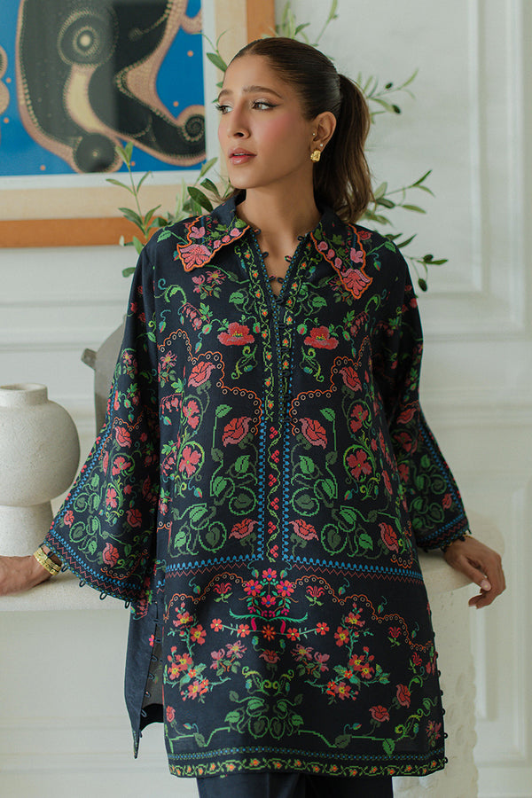 Mina Hassan | Signature Prints | Florals at Dusk by Mina Hassan - Designer Dress  - Type : Ladies Clothes - Available at Libayah - 100% Original 