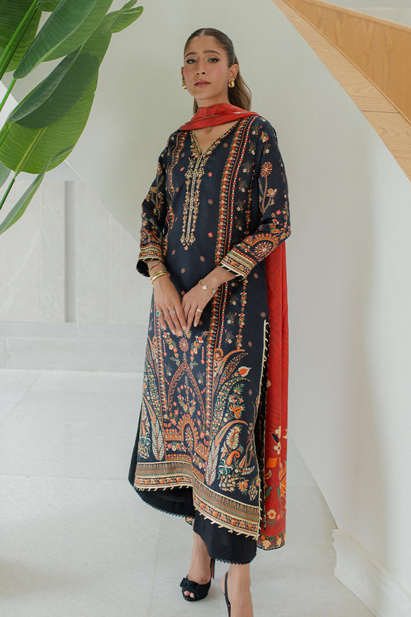 Mina Hassan | Signature Prints | Blooms like fireworks by Mina Hassan - Designer Dress  - Type : Ladies Clothes - Available at Libayah - 100% Original 