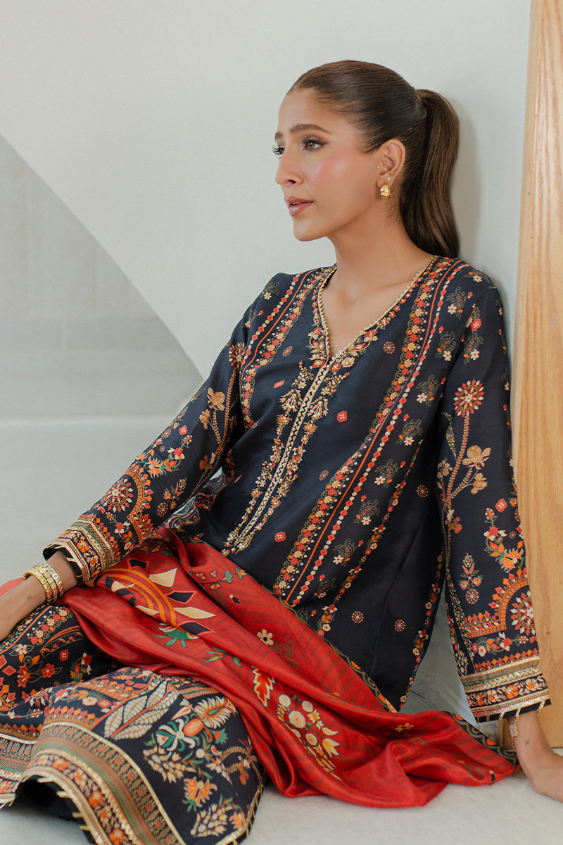 Mina Hasan | Signature Pret | Blooms like fireworks - by Libayah - Registered Vendor of : Mina Hasan - 100% Original Designer Dress