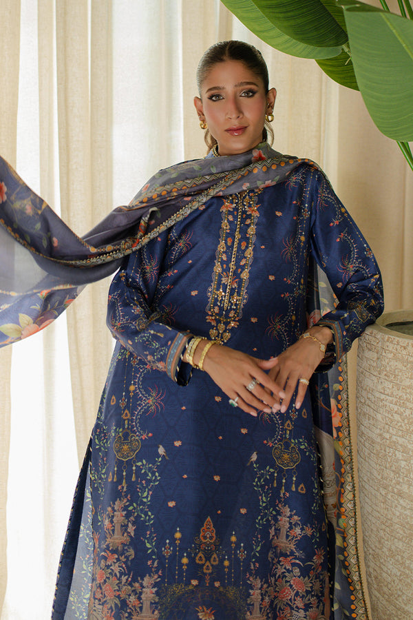 Mina Hassan | Signature Prints | Summer Night Views by Mina Hassan - Designer Dress  - Type : Ladies Clothes - Available at Libayah - 100% Original 