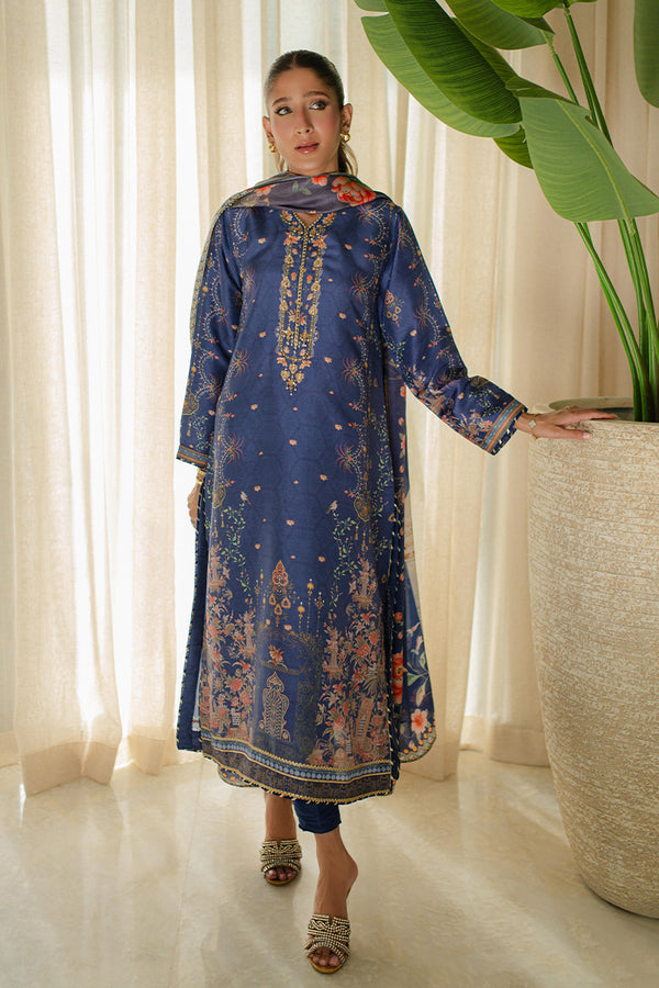 Mina Hassan | Signature Prints | Summer Night Views by Mina Hassan - Designer Dress  - Type : Ladies Clothes - Available at Libayah - 100% Original 