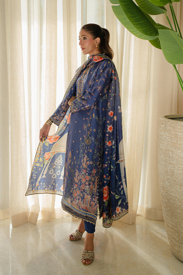 Mina Hassan | Signature Prints | Summer Night Views by Mina Hassan - Designer Dress  - Type : Ladies Clothes - Available at Libayah - 100% Original 