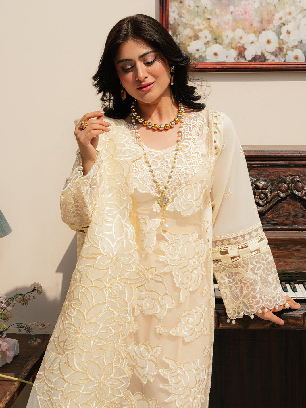 Mahnur | Allenura Luxury Lawn 24 | LUMINARY by Mahnur - Designer Dress - Type: Ladies Clothes - Available at Libayah - 100% Original