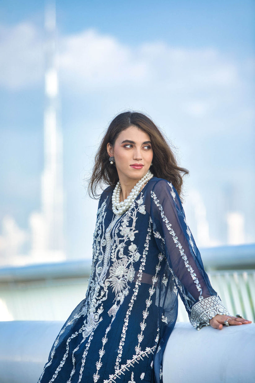 Kara | Kamdani Festive Collection | Lapis Dream by Kara - Designer Dress - Type: Ladies Clothes - Available at Libayah - 100% Original