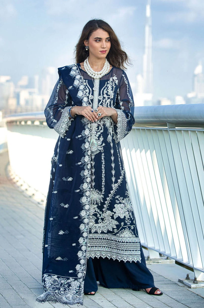 Kara | Kamdani Festive Collection | Lapis Dream by Kara - Designer Dress - Type: Ladies Clothes - Available at Libayah - 100% Original