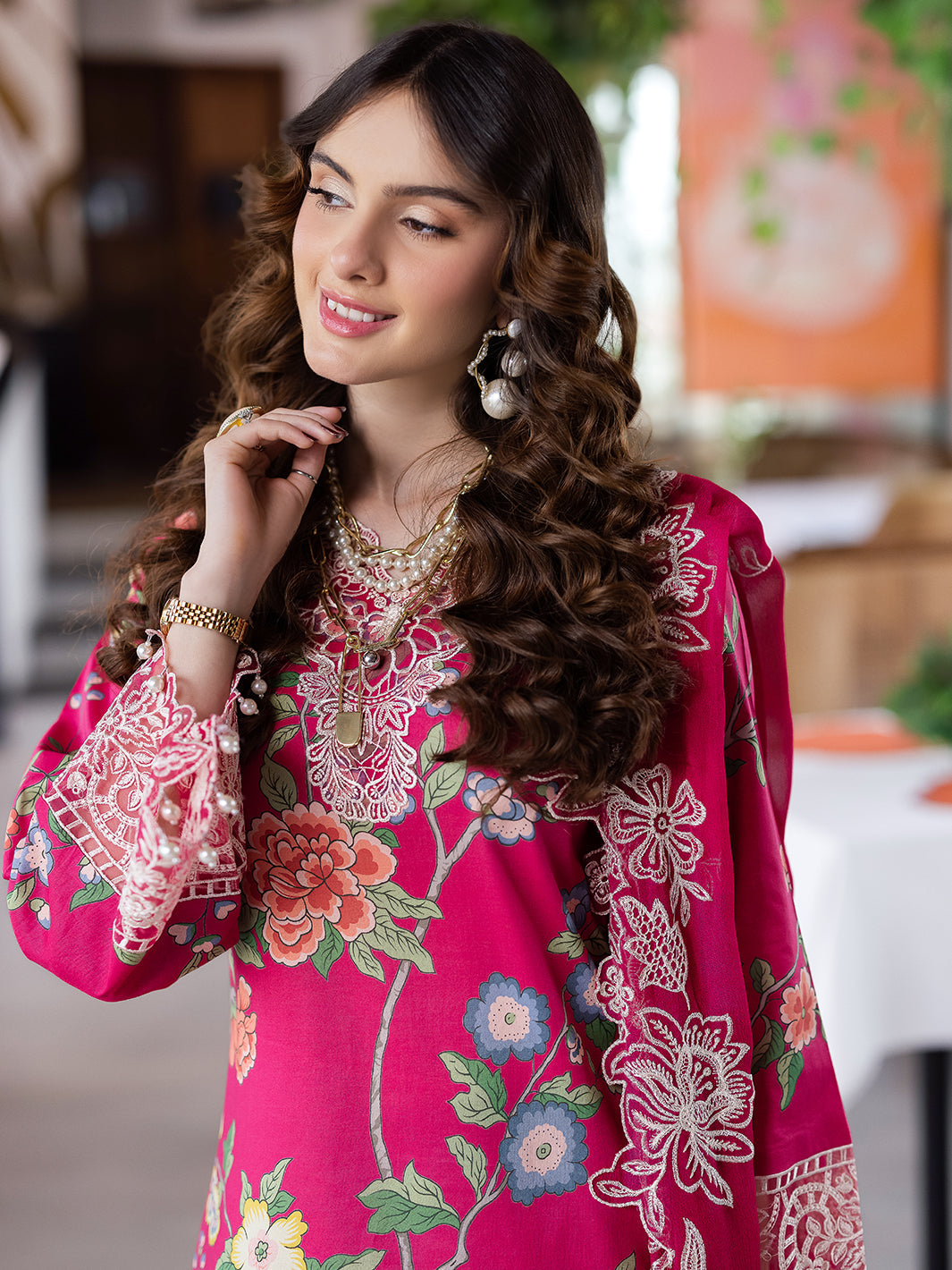 Mahnur | After Hours Luxury Lawn 25 | Laughter Lines by Mahnur - Designer Dress - Type: Ladies Clothes - Available at Libayah - 100% Original