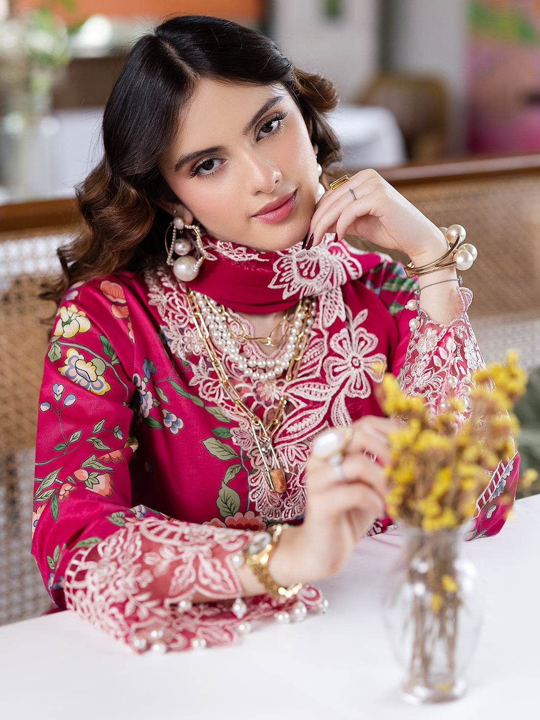 Mahnur | After Hours Luxury Lawn 25 | Laughter Lines by Mahnur - Designer Dress - Type: Ladies Clothes - Available at Libayah - 100% Original