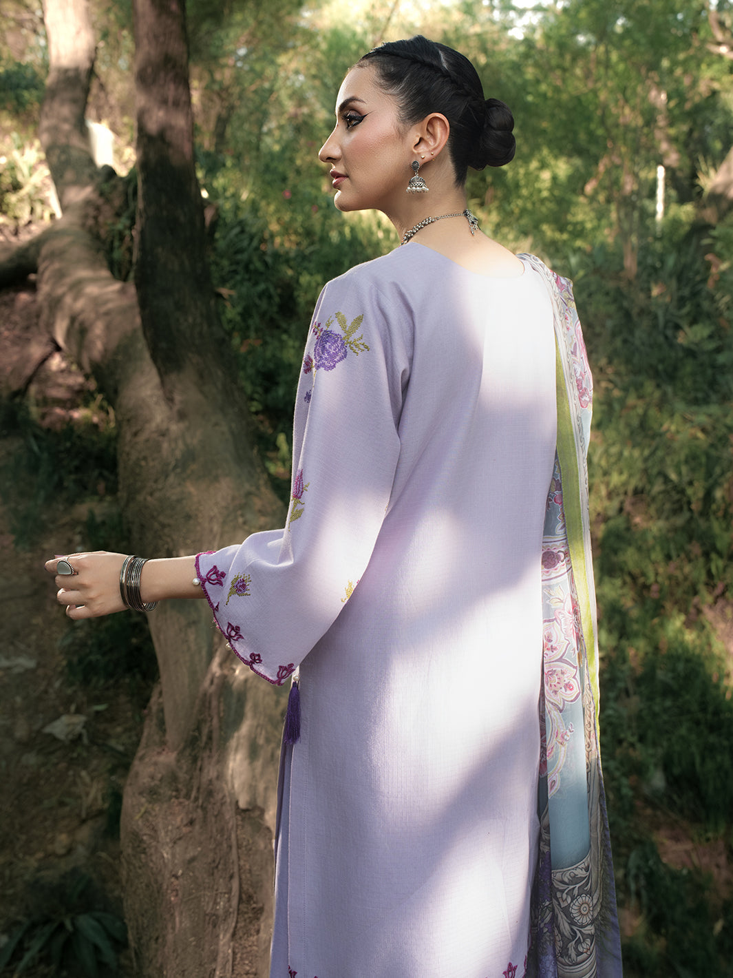 Hemstitch | The Garden Lawn | Lavender by Hemstitch - Designer Dress  - Type : Ladies Clothes - Available at Libayah - 100% Original 