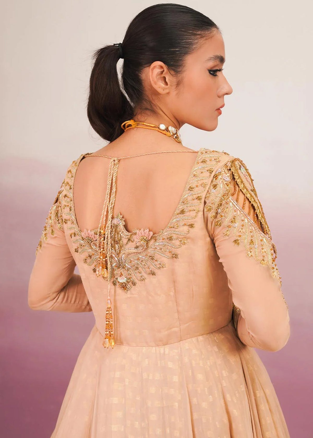 Jamnii | Pehli Mulaqat | SUNEHRI by Jamnii - Designer Dress - Type: Ladies Clothes - Available at Libayah - 100% Original