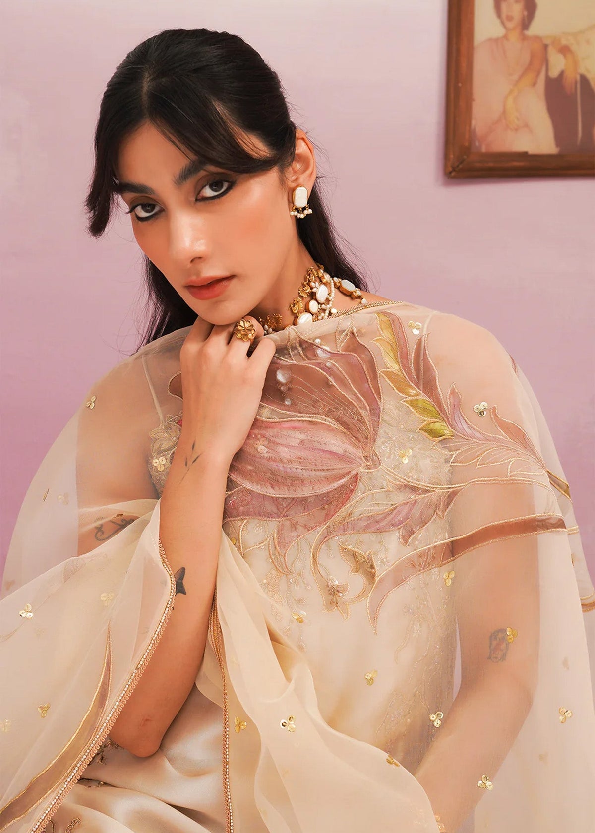 Jamnii | Pehli Mulaqat | SAJVEEN by Jamnii - Designer Dress - Type: Ladies Clothes - Available at Libayah - 100% Original