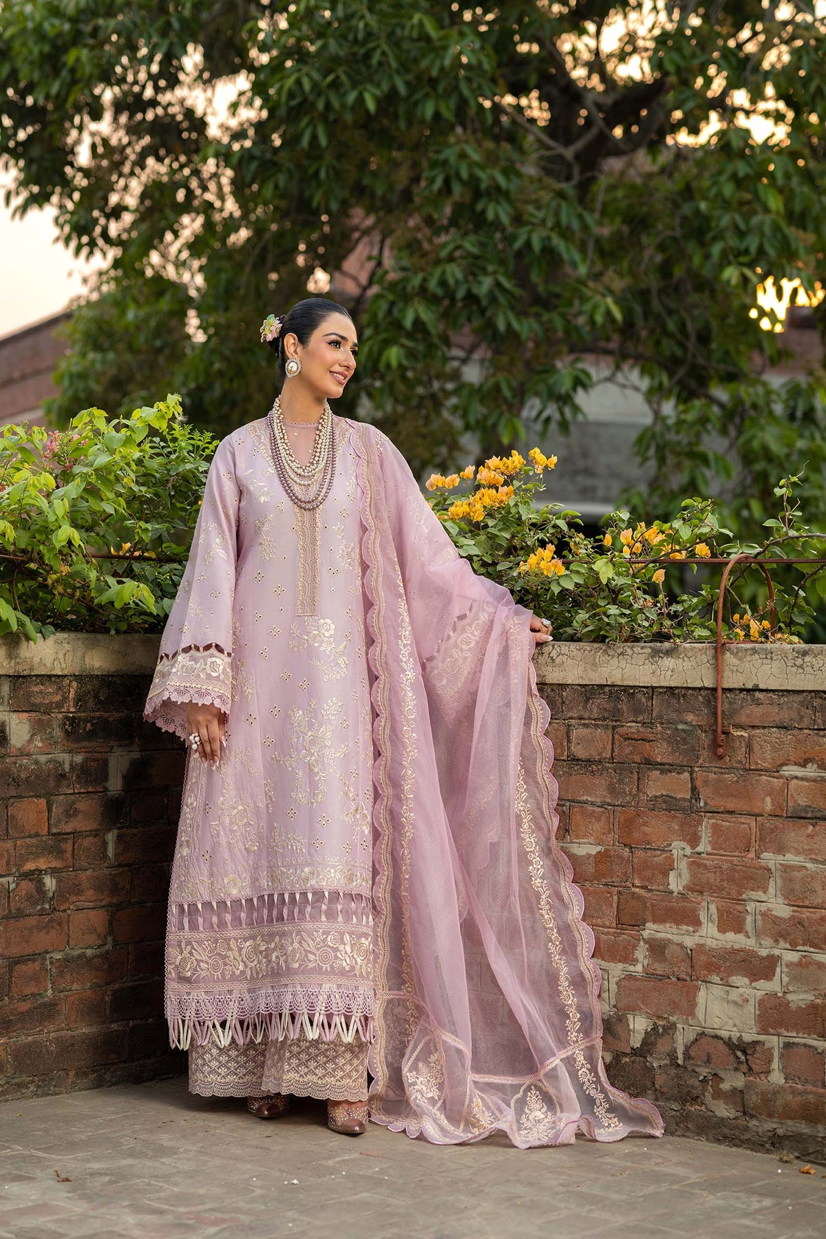 Maryam Hussain | Luxury Lawn 25 | Samar by Maryam Hussain - Designer Dress - Type: Ladies Clothes - Available at Libayah - 100% Original