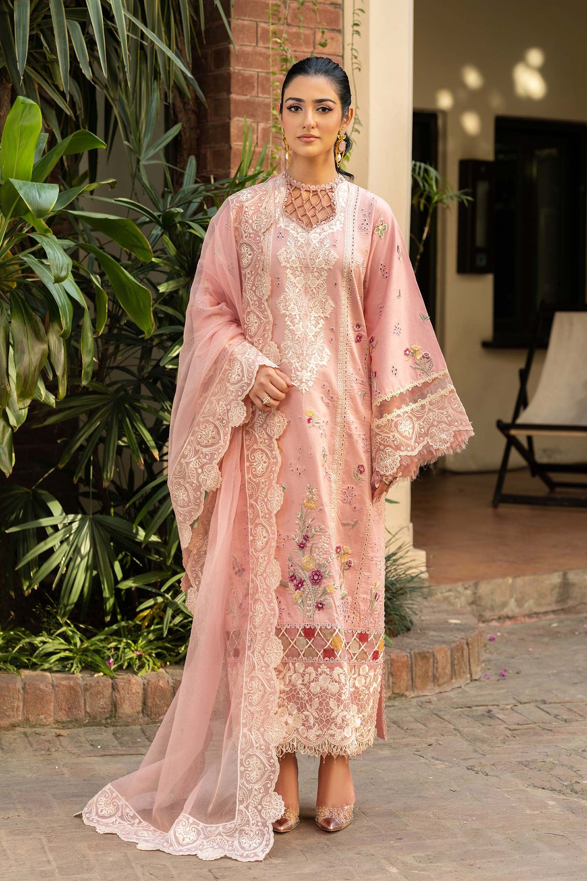 Maryam Hussain | Luxury Lawn 25 | Naina by Maryam Hussain - Designer Dress - Type: Ladies Clothes - Available at Libayah - 100% Original