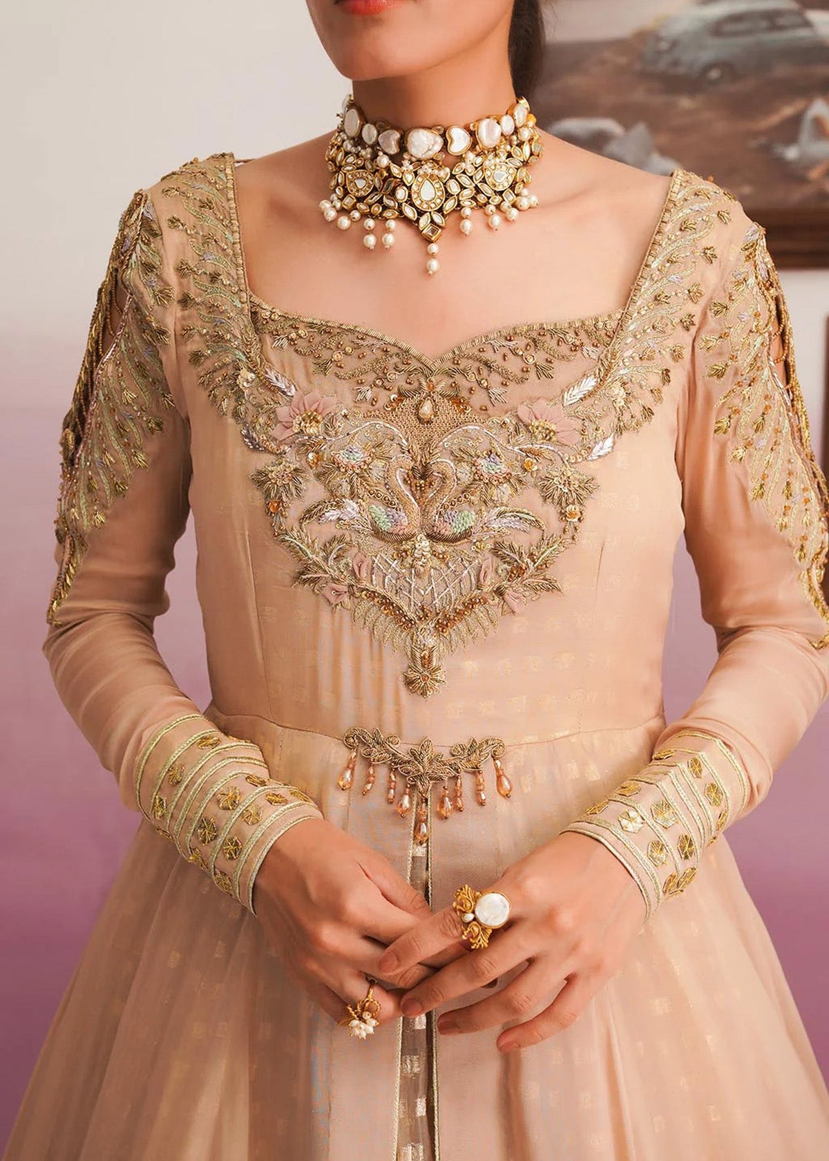 Jamnii | Pehli Mulaqat | SUNEHRI by Jamnii - Designer Dress - Type: Ladies Clothes - Available at Libayah - 100% Original