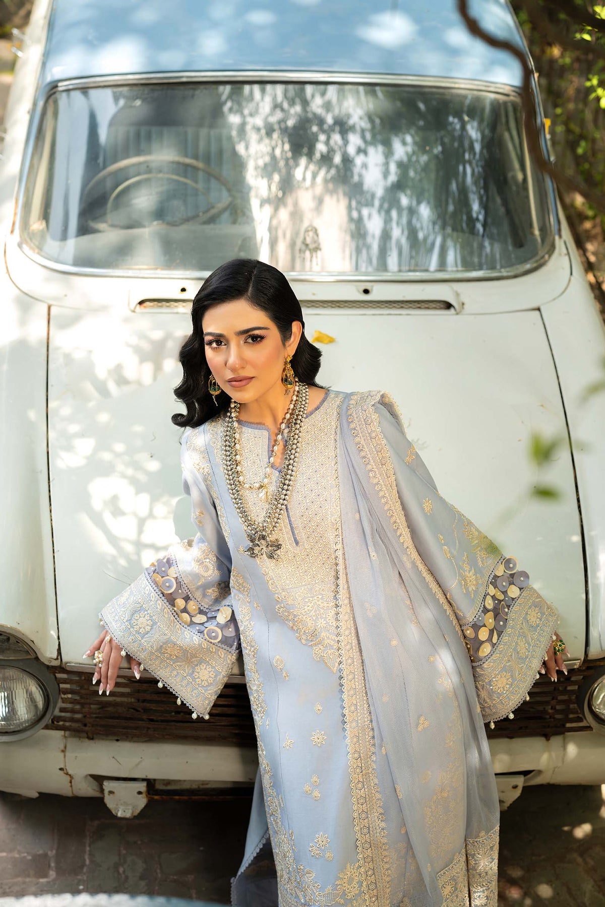 Maryam Hussain | Luxury Lawn 25 | Badal by Maryam Hussain - Designer Dress - Type: Ladies Clothes - Available at Libayah - 100% Original