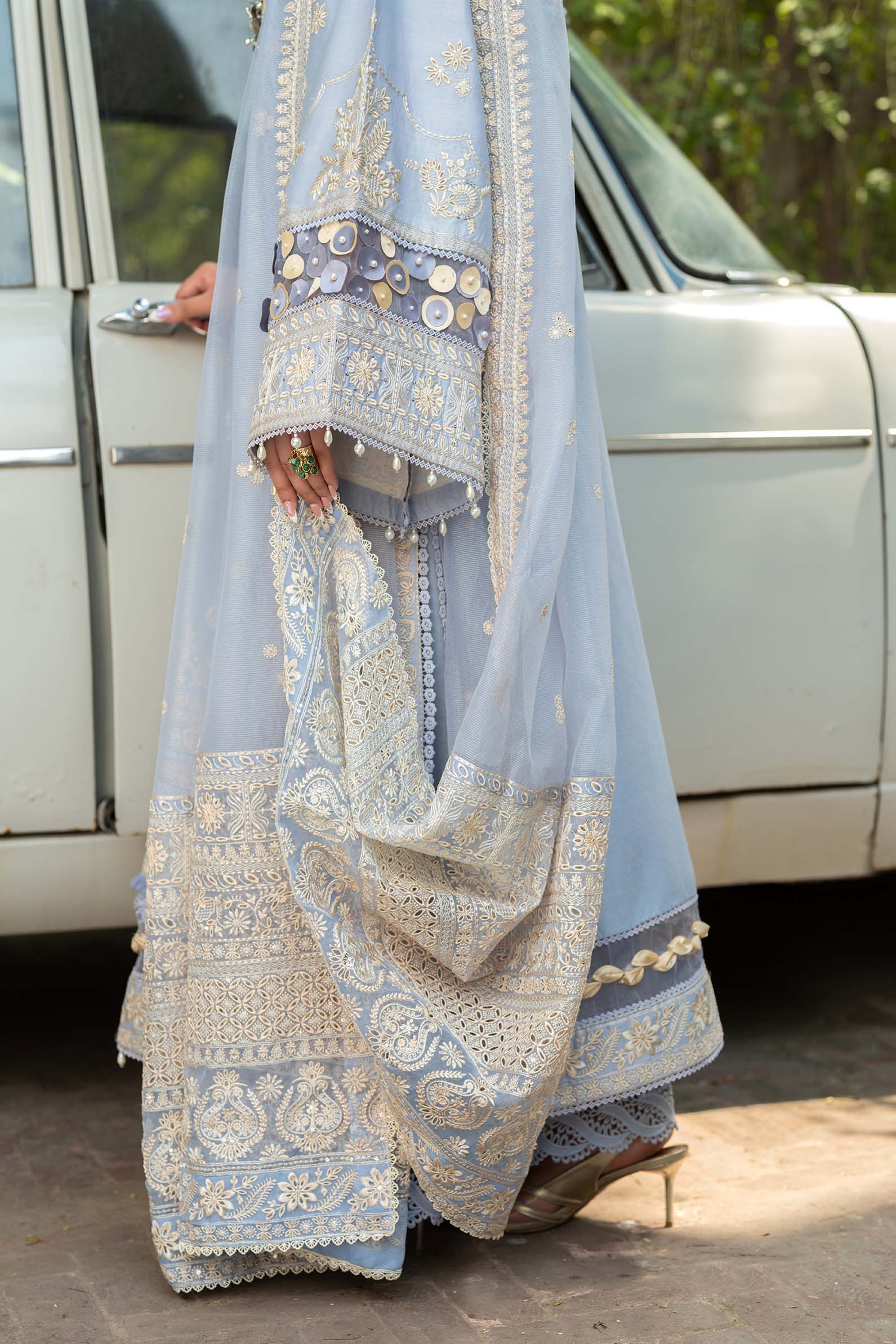 Maryam Hussain | Luxury Lawn 25 | Badal by Maryam Hussain - Designer Dress - Type: Ladies Clothes - Available at Libayah - 100% Original