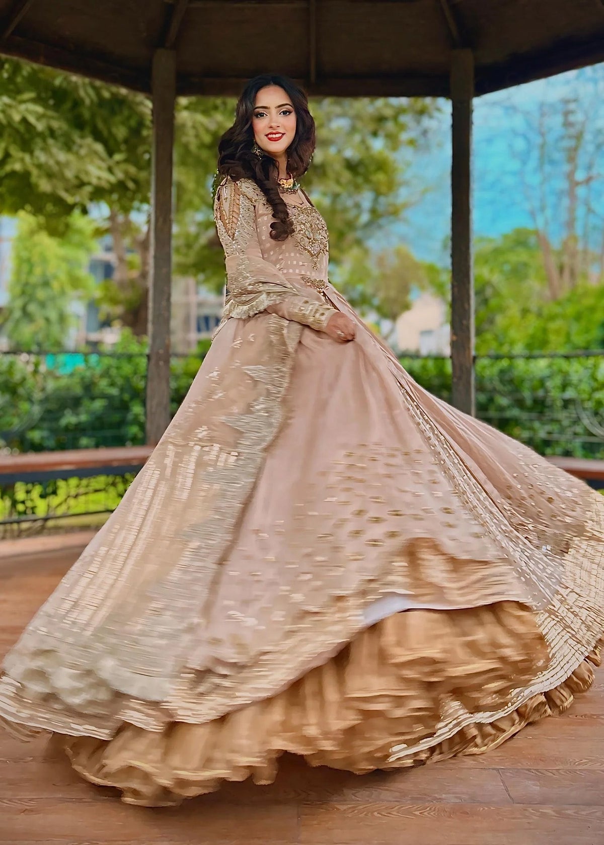 Jamnii | Pehli Mulaqat | SUNEHRI by Jamnii - Designer Dress - Type: Ladies Clothes - Available at Libayah - 100% Original