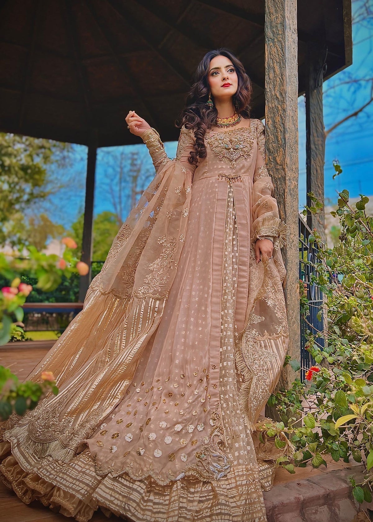 Jamnii | Pehli Mulaqat | SUNEHRI by Jamnii - Designer Dress - Type: Ladies Clothes - Available at Libayah - 100% Original