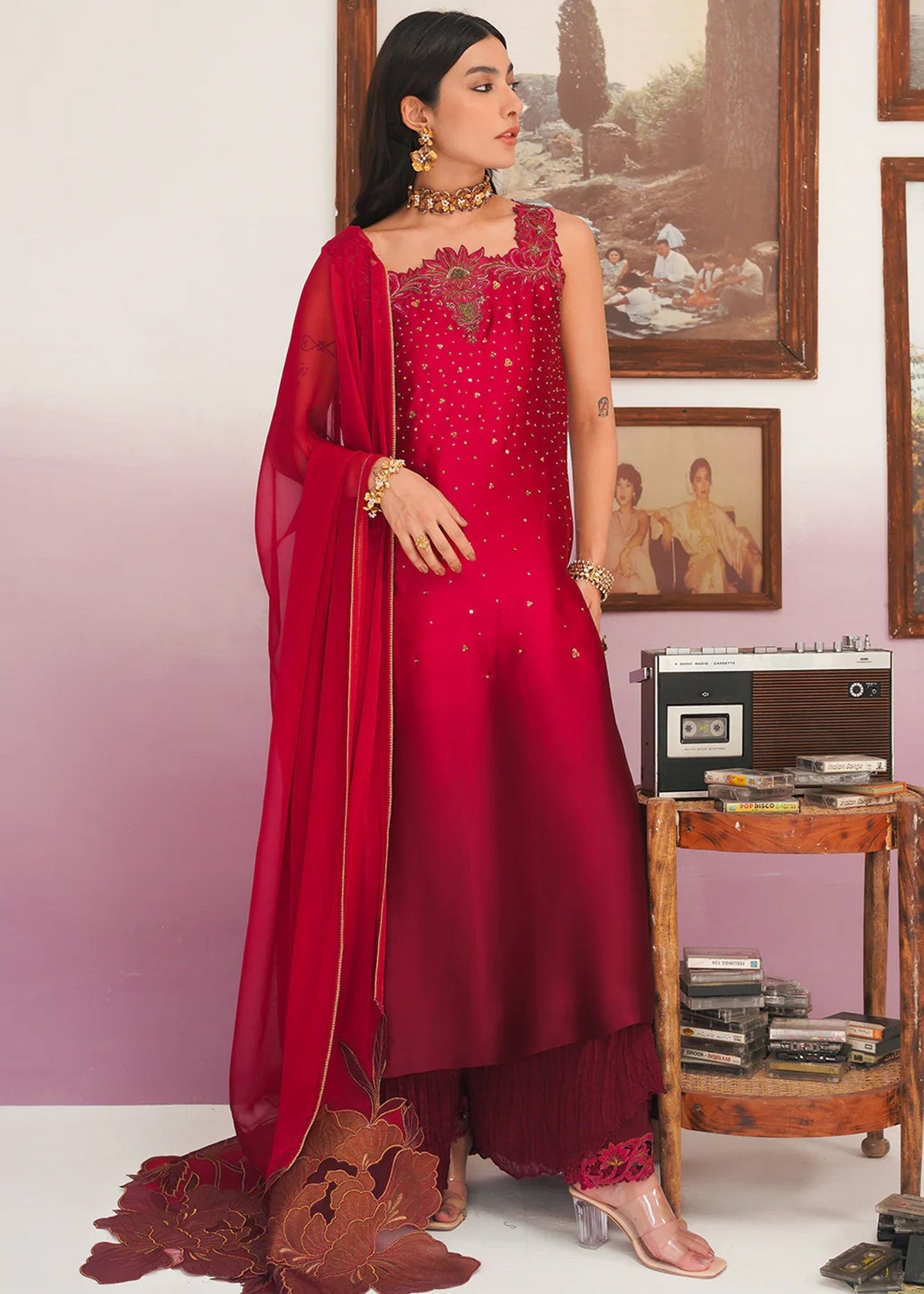Jamnii | Pehli Mulaqat | SHAMAH E MEHFIL by Jamnii - Designer Dress - Type: Ladies Clothes - Available at Libayah - 100% Original
