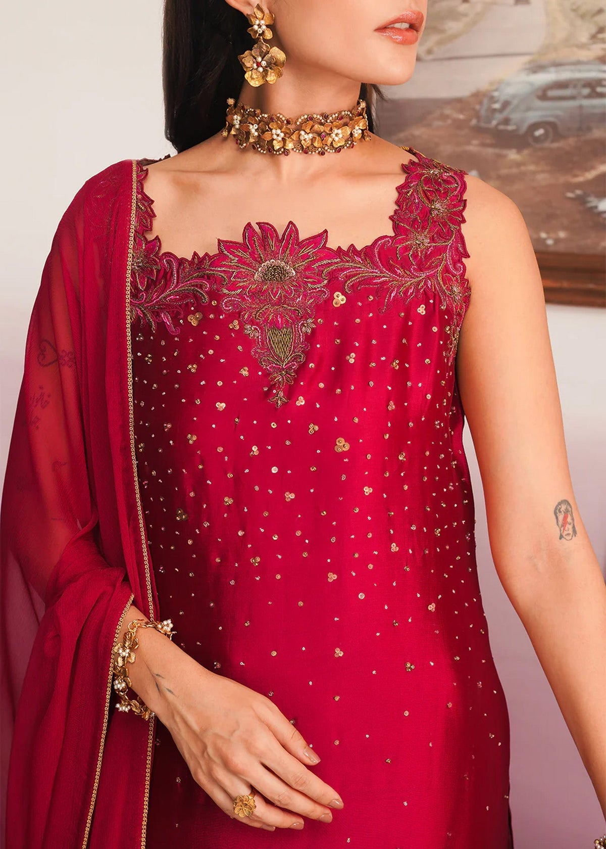 Jamnii | Pehli Mulaqat | SHAMAH E MEHFIL by Jamnii - Designer Dress - Type: Ladies Clothes - Available at Libayah - 100% Original