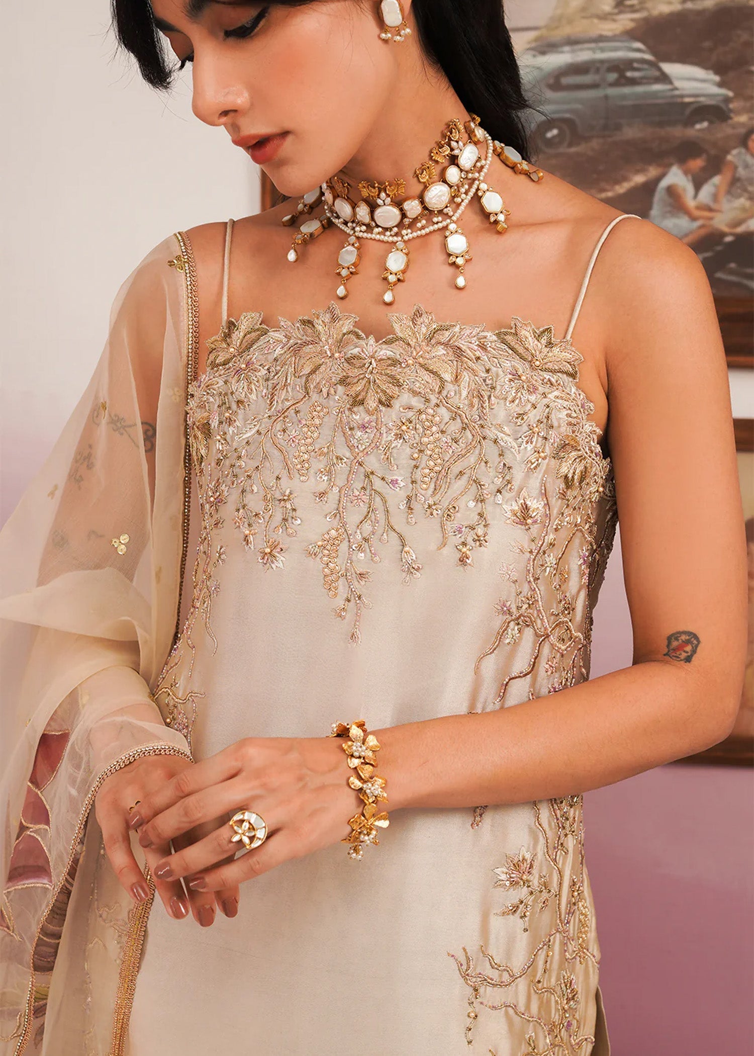 Jamnii | Pehli Mulaqat | SAJVEEN by Jamnii - Designer Dress - Type: Ladies Clothes - Available at Libayah - 100% Original