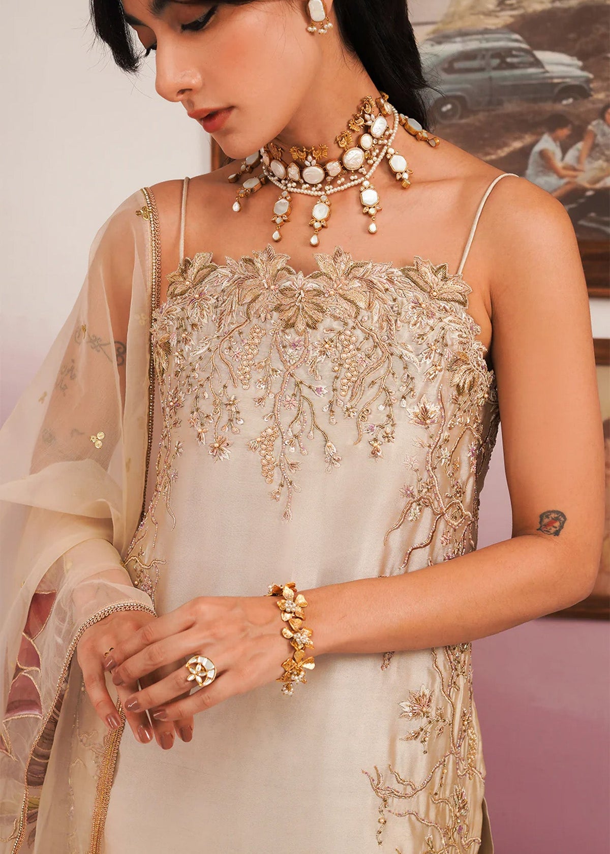 Jamnii | Pehli Mulaqat | SAJVEEN by Jamnii - Designer Dress - Type: Ladies Clothes - Available at Libayah - 100% Original