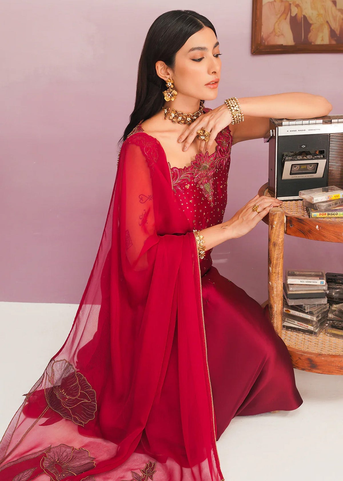 Jamnii | Pehli Mulaqat | SHAMAH E MEHFIL by Jamnii - Designer Dress - Type: Ladies Clothes - Available at Libayah - 100% Original